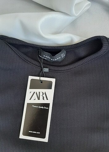 s Beden Zara fitilli siyah crop