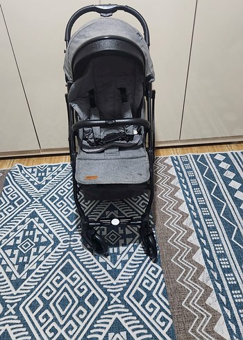 Kraft Gri Bebek Arabası Katlanabilir Hafif Model