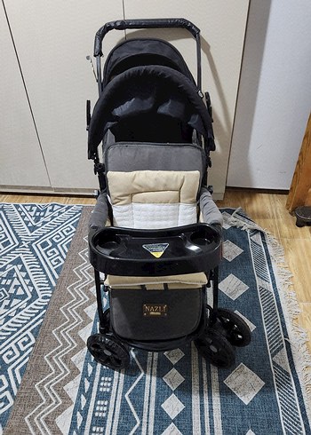 9- 36 kg Beden Siyah Bebek Arabası Katlanabilir ve Rahat