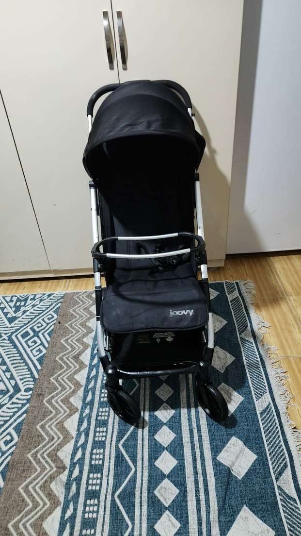 Siyah Bebek Arabası Katlanabilir Model - Görsel 2