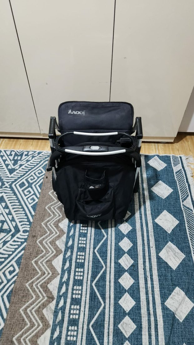 Siyah Bebek Arabası Katlanabilir Model - Görsel 5