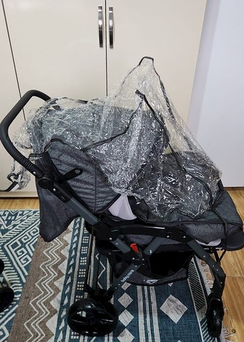 Gri Bebek Arabası - Görsel 6