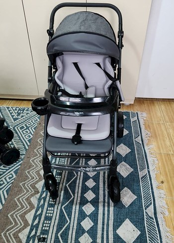 Gri Bebek Arabası - Görsel 2