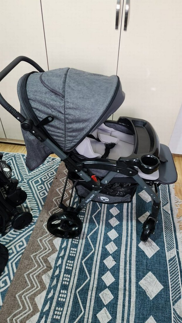 Gri Bebek Arabası - Görsel 3