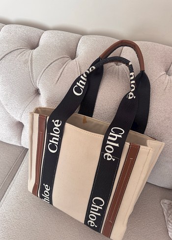 Bej Süet Chloé Omuz Çantası - Görsel 2