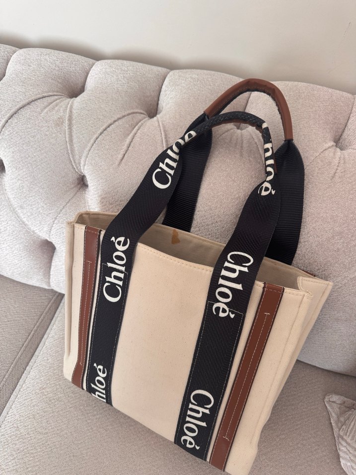 Bej Süet Chloé Omuz Çantası - Görsel 2