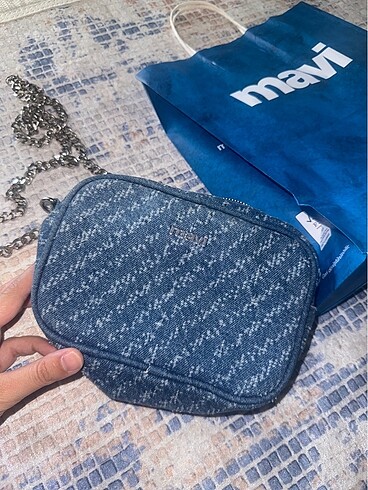 Beden mavi Renk Mavi marka denim kot çanta