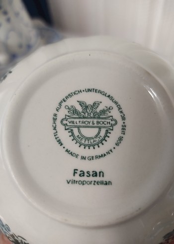 Beden yeşil Renk Yeşil Çiçek Desenli Porselen şekerlik &kase