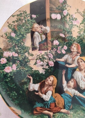 Diğer Kaliteli porselen üzeri aile görselli tablo