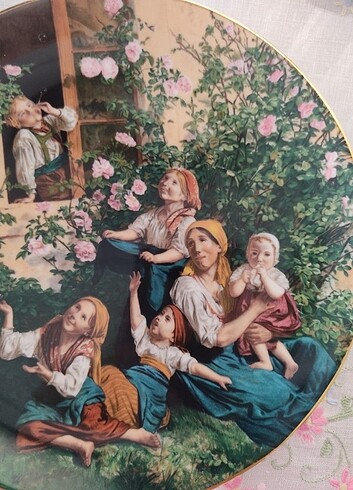 Beden çeşitli Renk Kaliteli porselen üzeri aile görselli tablo