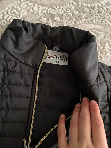 40 Beden siyah Renk Kısa kol mont