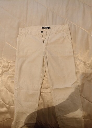 LC Waikiki Beyaz düşük bel pantalon