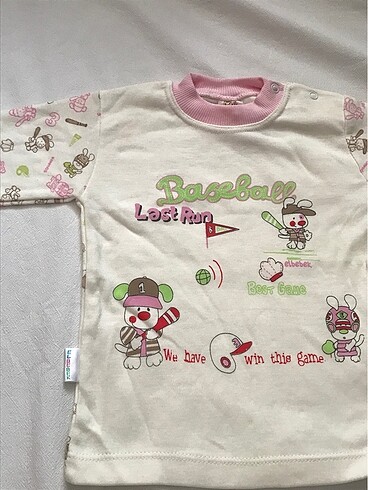 9 Ay Beden çeşitli Renk Bebek pijama takımı