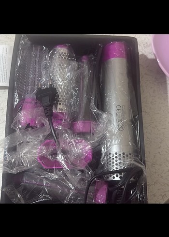 Mor 5+1 saç şekillendiricive Gri Saç Şekillendirici Seti - Görsel 2