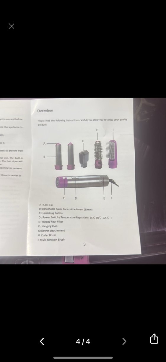 Mor 5+1 saç şekillendiricive Gri Saç Şekillendirici Seti - Görsel 4
