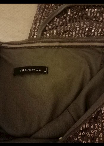 Drapeli Uzun Gri Yılan Desenli Abiye Elbise - Görsel 3