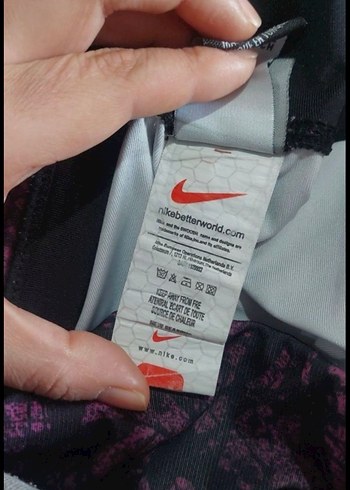 Kadın Mor Siyah Batik Desenli Spor Tayt - Görsel 5