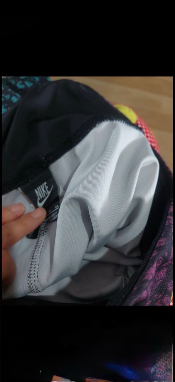 Kadın Mor Siyah Batik Desenli Spor Tayt - Görsel 4