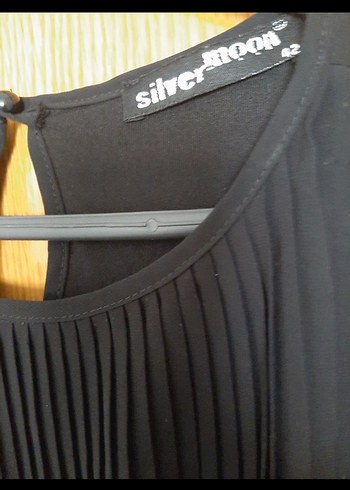 Lacivert Piliseli Midi Ofis Elbisesi - Görsel 4