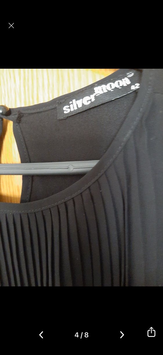 Lacivert Piliseli Midi Ofis Elbisesi - Görsel 4