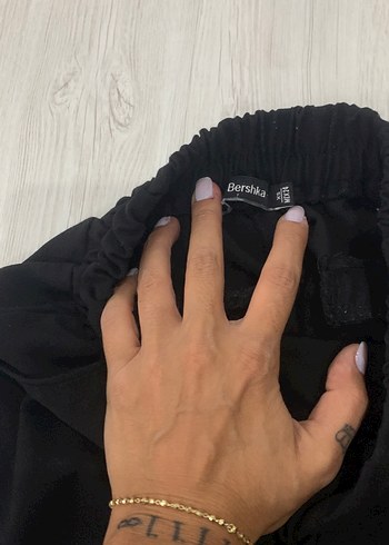 xs Beden siyah Renk Siyah Kadın Midi Kumaş Pantolon