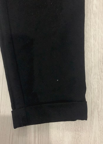 xs Beden Siyah Kadın Midi Kumaş Pantolon