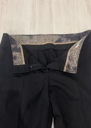 SLN Siyah Midi Kumaş Kadın Pantolon