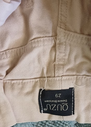29 Beden ten rengi Renk Bej Pamuklu Salaş Kadın Pantolon