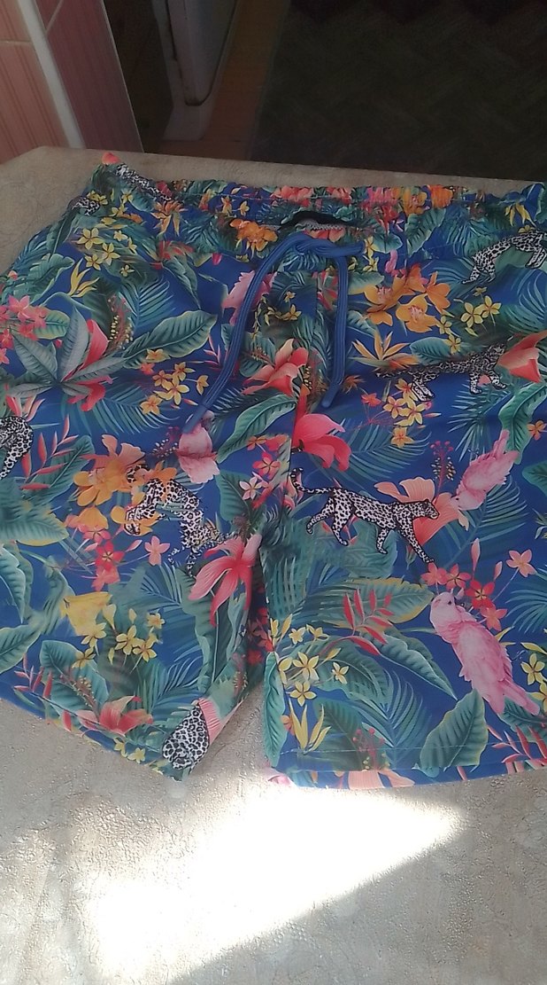 Renkli Bohem Erkek Mini Şort - Görsel 2