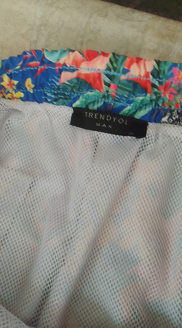 Renkli Bohem Erkek Mini Şort - Görsel 4