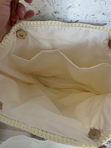  Beden ten rengi Renk Handmade Bag