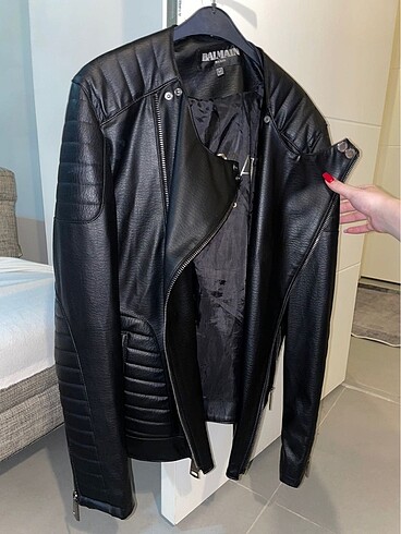 Balmain deri ceket