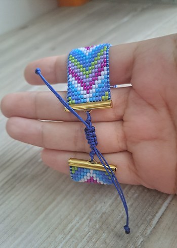 Beden Renkli Boncuklu Bohem Kadın Bileklik