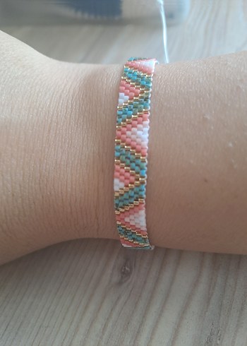 Beden Boncuklu Pastel Renkli miyuki Bileklik