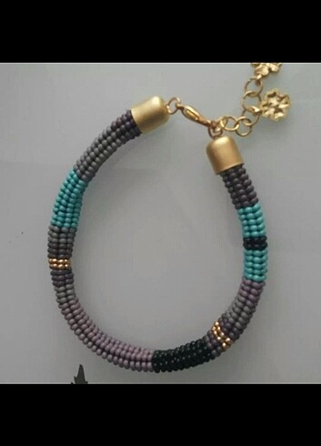 Tasarımcı herringbone tekniği bileklik 