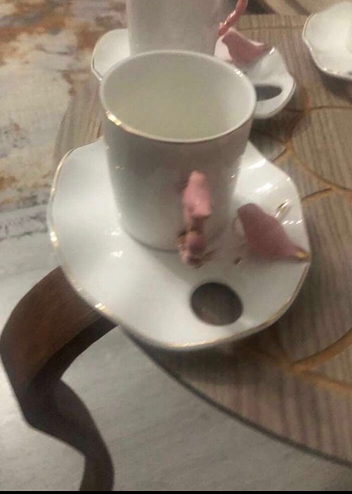 Kuş figürlü 2 li fincan - Görsel 4