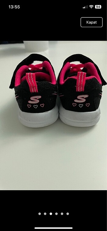 23 Beden siyah Renk Skechers spor ayakkabı