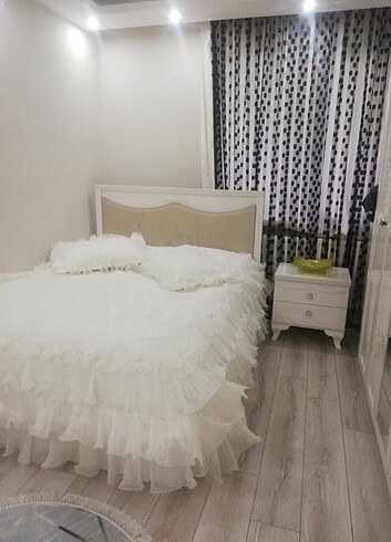  Beden Beyaz prenses yatak örtüsü 