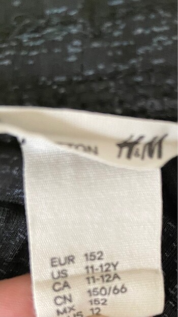 11-12 Yaş Beden H&M şort