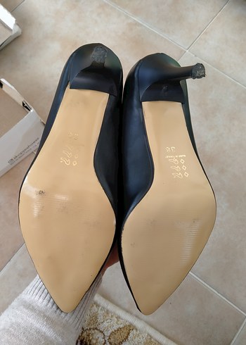 Siyah Modern Klasik Stiletto Topuklu Kadın Ayakkabı - Görsel 3