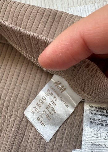 H&M H&M ribanali pamuklu tayt