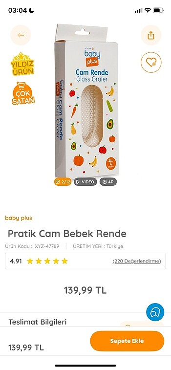 Cam bebek rendesi