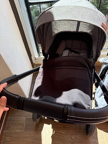 Diğer Beden gri Renk Babyhope çift yönlü bebekarabası pusetli