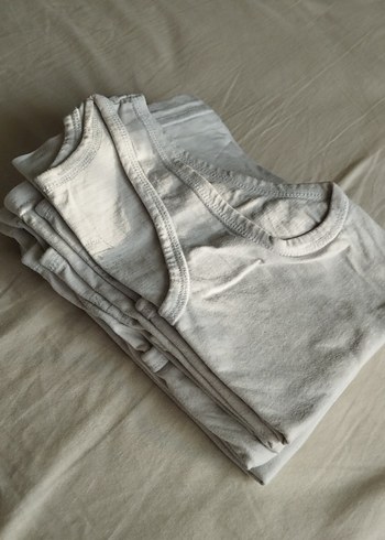 Beyaz Çocuk Atlet 7'li - Görsel 3