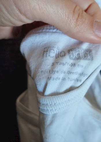 Hello Baby Beyaz Desensiz Çocuk zıbın - Görsel 2