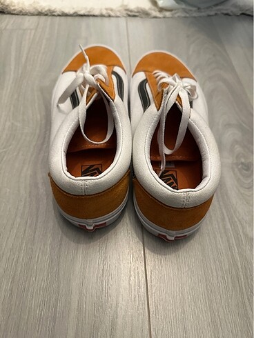 45 Beden Vans Turuncu-Beyaz Old Skool 46 Numara Erkek Sneakers