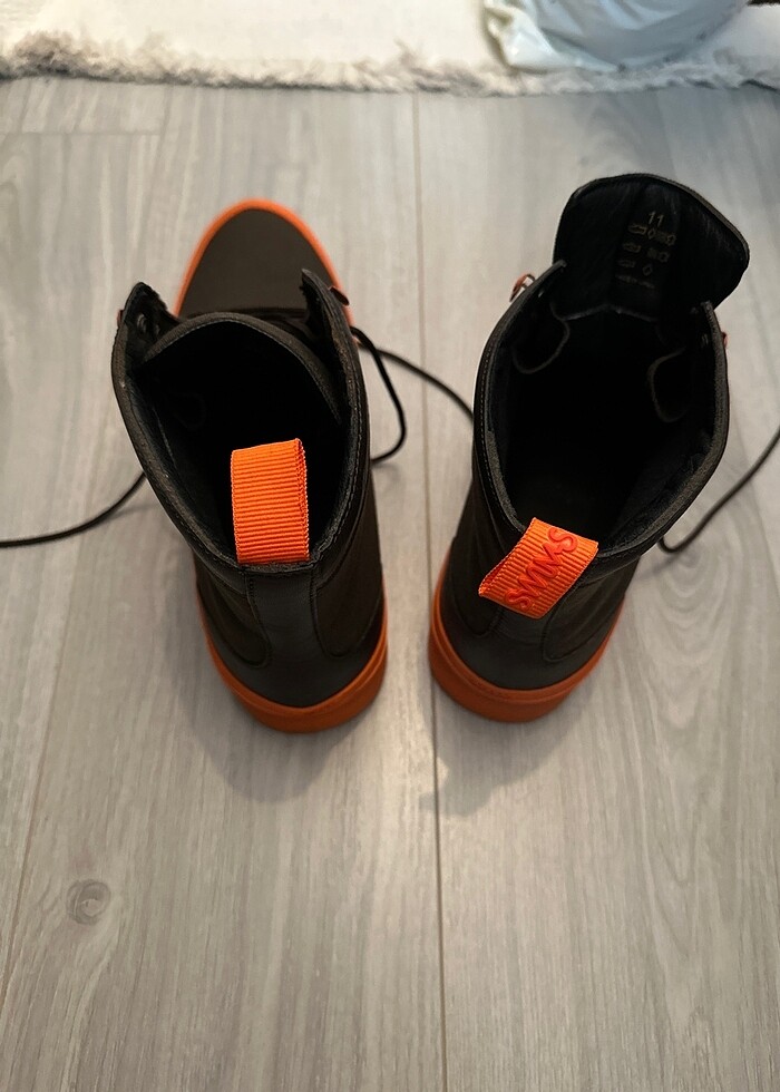 Swims Marka Kahverengi ve Turuncu Bot Sneakers 46 Numara - Görsel 4