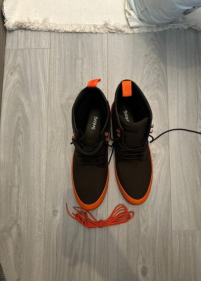 Swims Marka Kahverengi ve Turuncu Bot Sneakers 46 Numara - Görsel 3