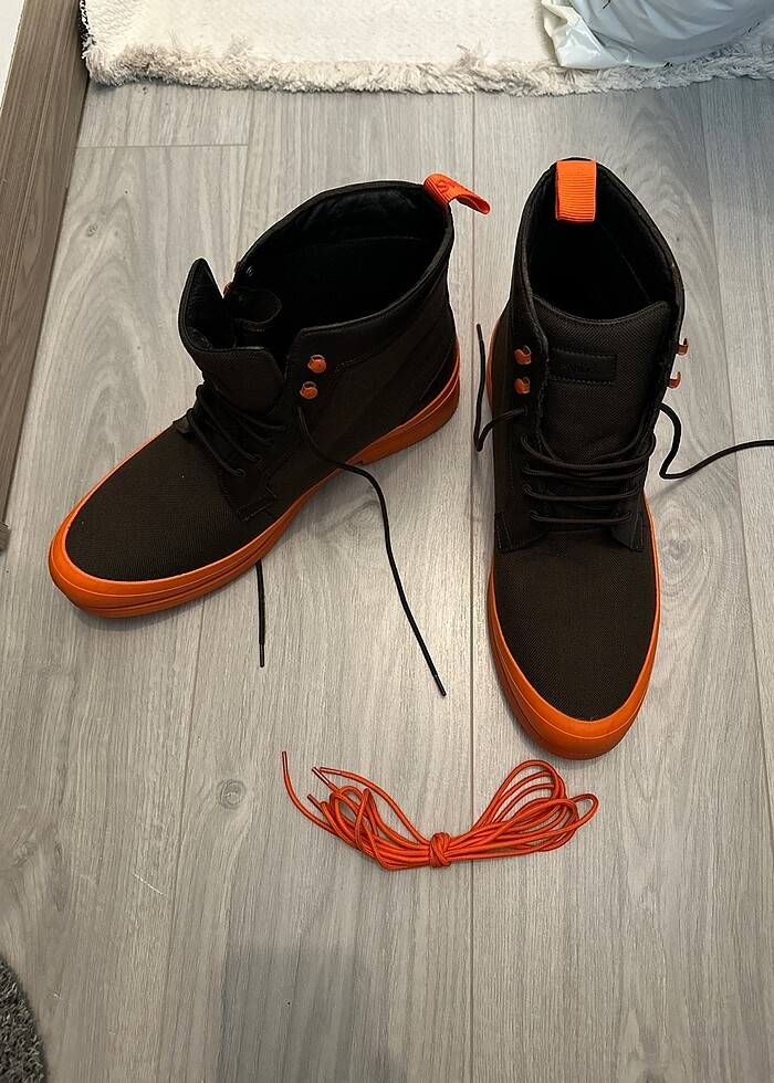 Swims Marka Kahverengi ve Turuncu Bot Sneakers 46 Numara - Görsel 2