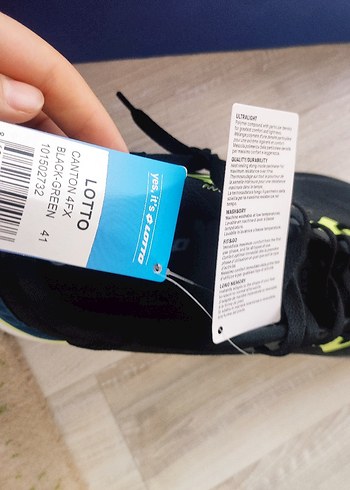 Siyah Erkek Spor Ayakkabı, Bağcıklı, Kauçuk Tabanlı - Görsel 3